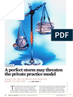 A Perfect Storm May Threaten the Private Practice Model