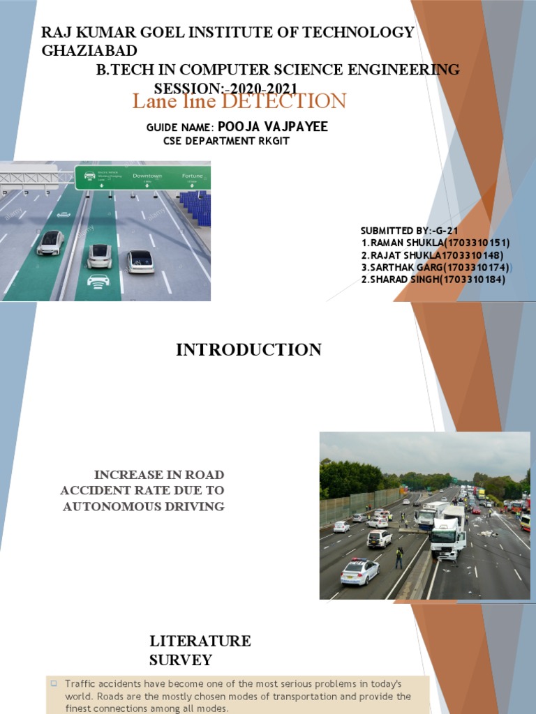 Lane Detection System for Safe Driving | PDF | Graphics | Signal Processing