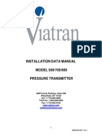 Installation Data Manual MODEL 509/709/809 Pressure Transmitter