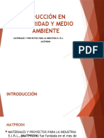 Inducción en Seguridad y Medio Ambiente - Matproin