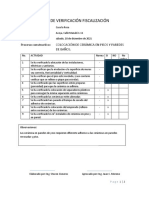 Lista de Verificación Fiscalización