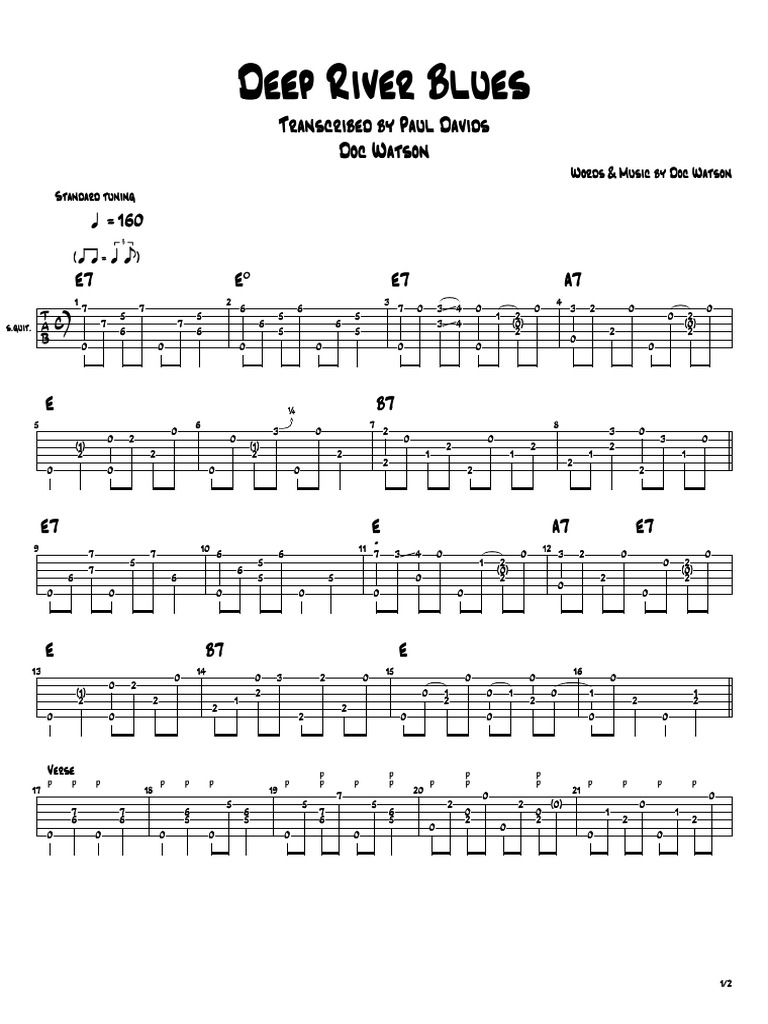 Watson deep river blues pdf