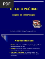 Nocoes de Versificacao 7ano