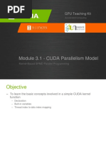 Module 3.1 - CUDA Parallelism Model: GPU Teaching Kit