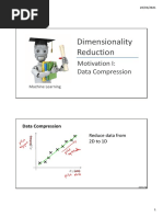 Dimensionality Reduction: Motivation I: Data Compression