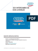 Informe Socialización III Intercambio de Experiencias