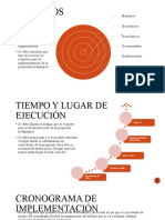 Recurso, Tiempo y Cronograma, Resultados