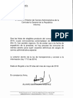 Comunicado Lista de Elegibles Concurso de Meritos 2015 PDF