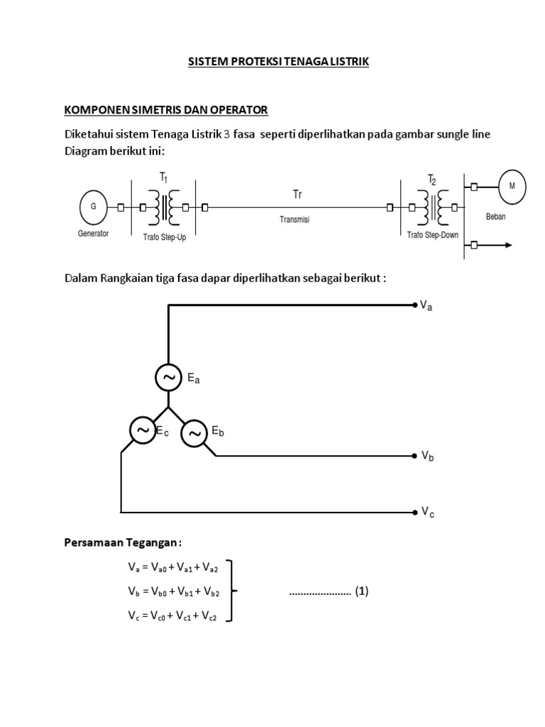 Komponen Simetris dalam Sistem 3 Fasa | PDF