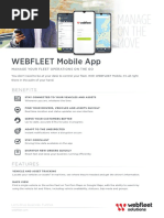 TTT Webfleet Mobile Datasheet