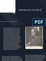 Literatura Română