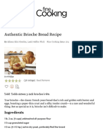 Authentic Brioche Bread Recipe