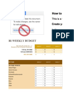 IC Bi Weekly Budget Worksheet Template Google Spreadsheet