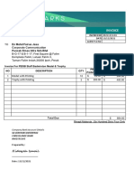 PE Invoice - Badminto Medal & Trophy