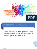 Shakespeare S Universalism