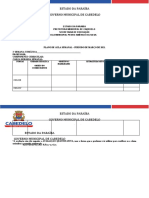 Modelo Plano de Aula Semanal