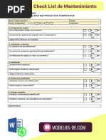 Formato Check List | PDF