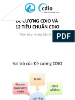 Đề Cương Cdio Và 12 Tiêu Chuẩn Cdio