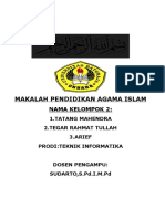 Makalah Pendidikan Agama Islam