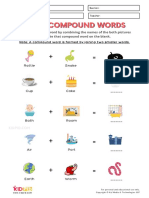 Form Compound Words Printable Worksheets For Grade 1