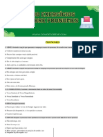 100 Exercícios sobre Pronomes em pdf