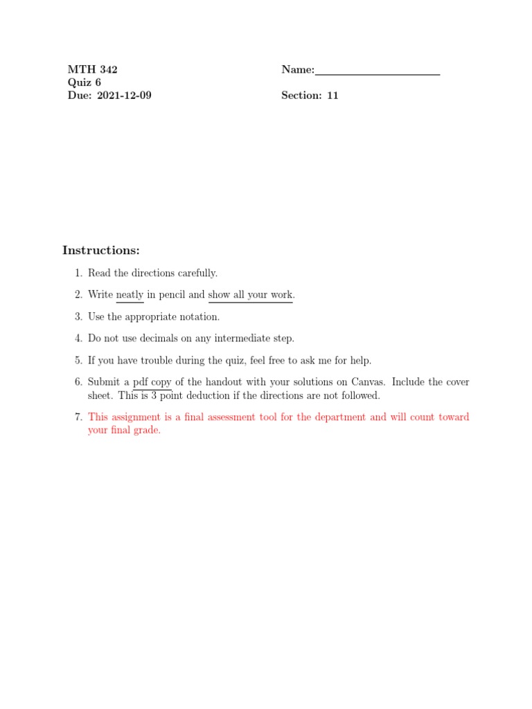 Instructions This Assignment Is A Final Assessment Tool For The
