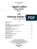 Miguel Llobet - Guitar Works Vol 4 - 12 Famous Guitar Duos - Chanterelle