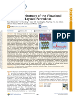 Directional Anisotropy of The Vibrational Modes in 2D-Layered Perovskites