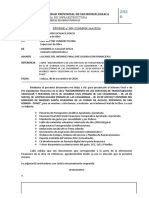 Informe #009 Informe Financiero - Pre Liquidacion