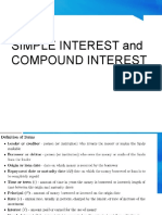 Simple Interest and Compound Interest