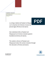 La Critique Realista de Flaubert Sur La Femme