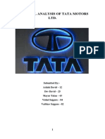 Financial Analysis of Tata Motors