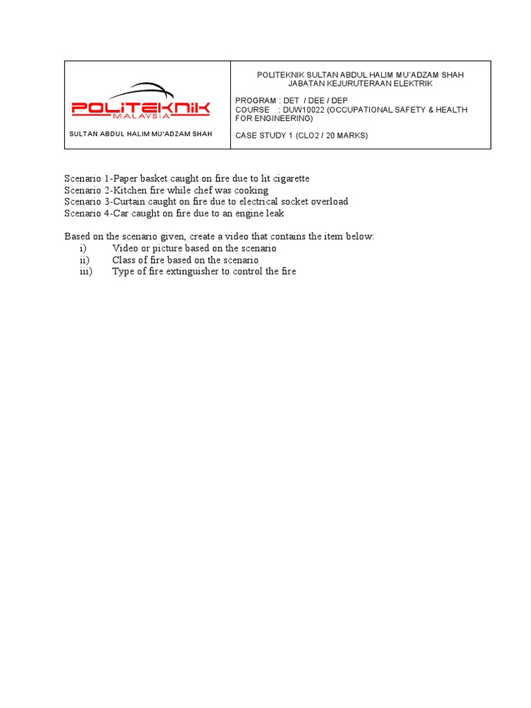 Case Study 1 OSHA PDF