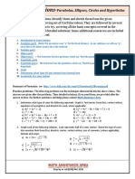 Conic Sections Video Tutorial and Practice Problems