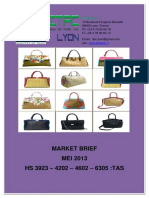 Market Brief MEI 2013 HS 3923 - 4202 - 4602 - 6305:TAS