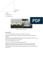 Apparatus: Figure 1.0 Vacuum Desiccator