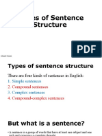 Types of Sentence Structure: Ahmad Jomaa