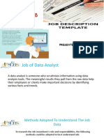 Job Data & Job Description: Presented By:-Sugandha Sharma (GROUP 2-1)