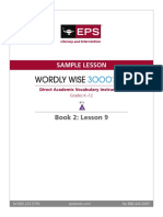 Wordly Wise: Sample Lesson