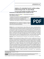 Implementation of A Standard Work Routine Using Lean Manufacturing Tools: A Case Study