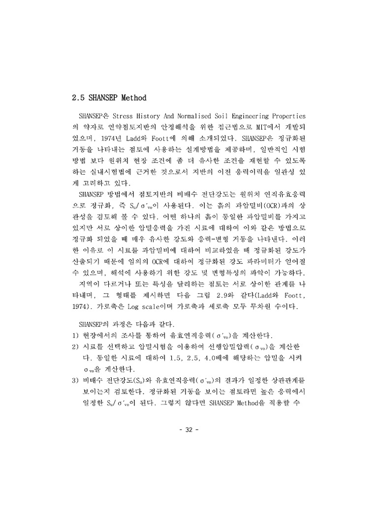 Shansep Method | PDF