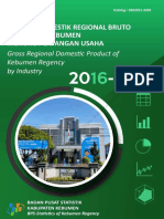Produk Domestik Regional Bruto Kabupaten Kebumen Menurut Lapangan Usaha 2016-2020