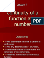 Continuity of A Function at A Number