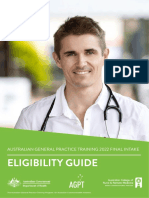 Eligibility Guide: Australian General Practice Training 2022 Final Intake