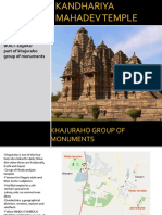 Location-Khajuraho, MP BUILT-1030AD Part of Khajuraho Group of Monuments