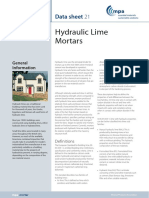 Hydraulic Lime Mortars: Data Sheet 21