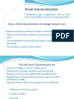 4.7 Growth of Rural Industrialisation: Some of The Characteristics of Cottage Industry Are