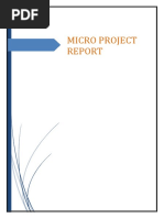 MIC Micro Project  Report Format