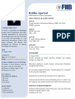 Kritika Agarwal: PGDM Human Resource /operations