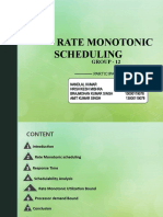 Rate Monotonic Scheduling: Group - 12